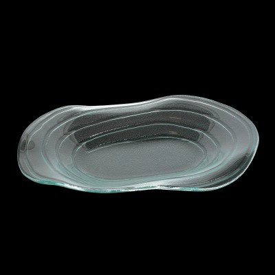 Ripple Glass Oval Platter