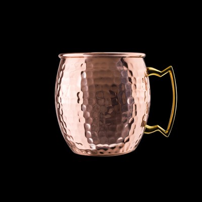 Moscow Mule Hammered w/Brass Handle