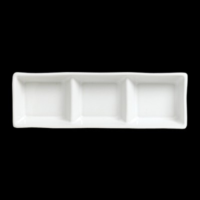 3 Compartment Dish (polar white)
