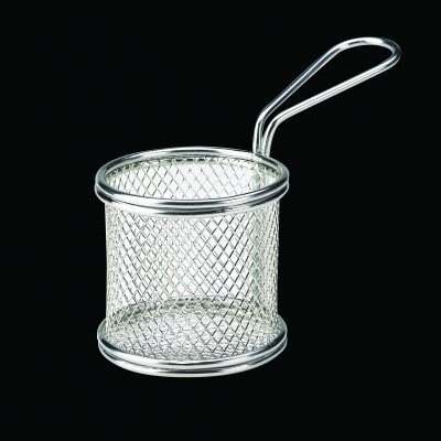 Serving Fry Basket Round Ss