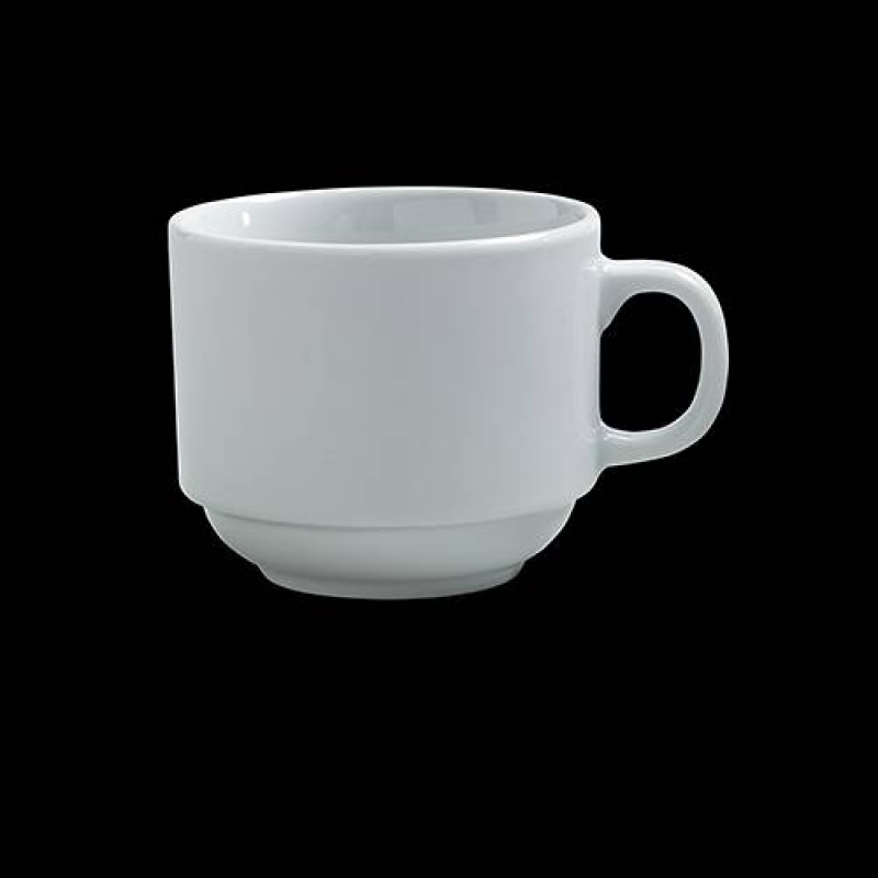 ITI China 7 Oz Tall Coffee Cup American White, Roma Collection (36/cs.)