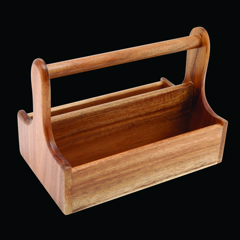 Wooden Condiment Holder  Condiment Caddy For Hospitality
